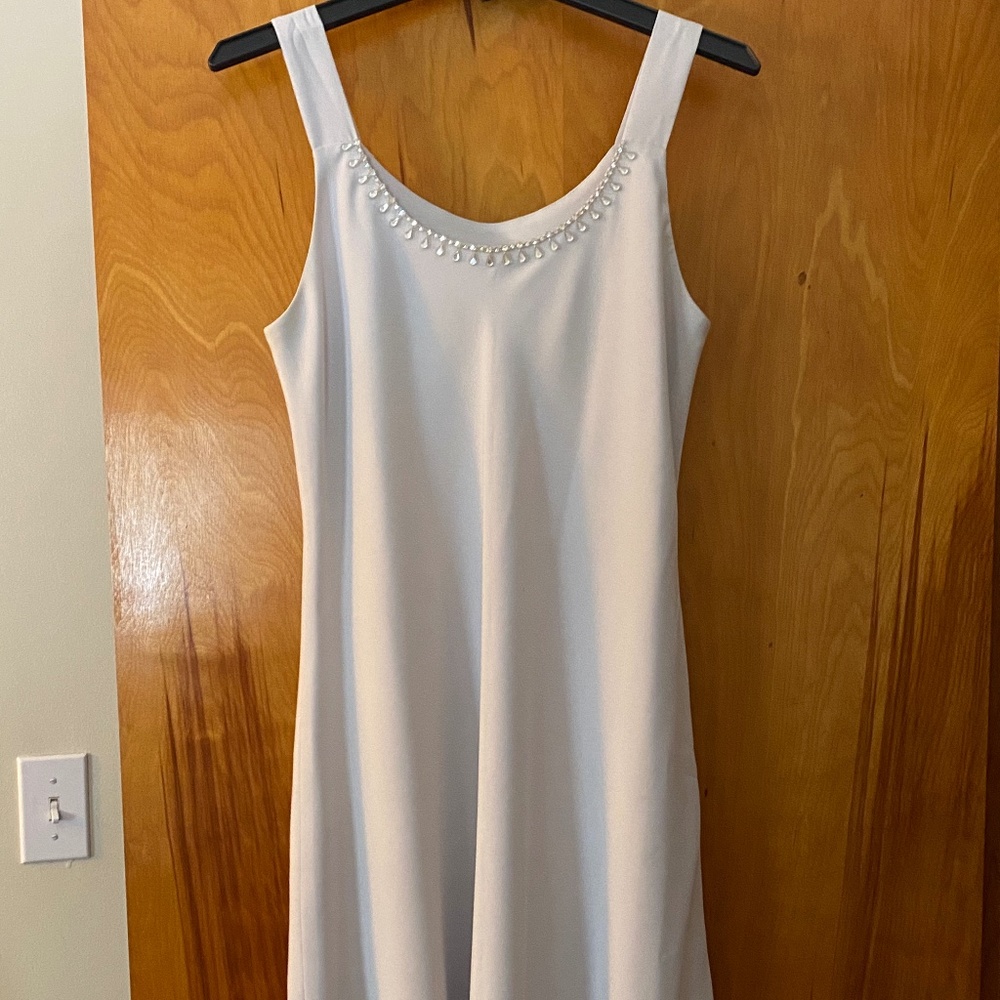 Silver cocktail dress
